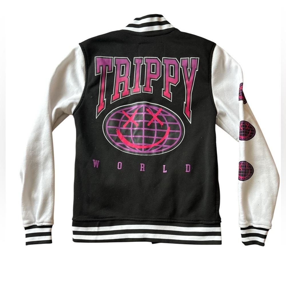 Brooklyn Cloth Black & White Striped Lined Jacket - Picture 1 of 6